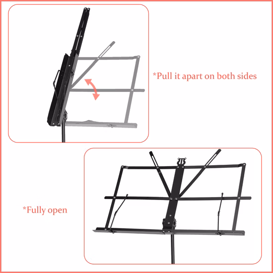Hotsale Cheap Folding Music Stand with Carry Bag