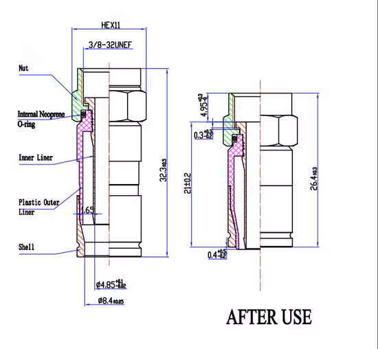 Kolorapus Audio Cable XLR Male to 3.5 Jack Male Aux Connector for Instrument Guitar Mixer Amplifier Bass