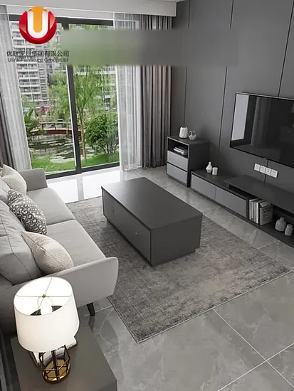 Folding Glass Wooden Mirrored Living Room Furniture Side Sofa Coffee Table Dining Table Wall Unit TV Cabinets TV Stands
