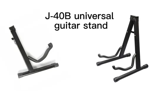 High Quality Single Floor a Frame Metal Ukulele/Violin Stand Bass Electric Classical Acoustic Folding Portable Guitar Stand with Hook 