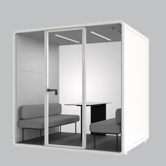 Mingle Furniture Soundproof Booth Movable Sound Proof Booth Portable Acoustic Office Pods Large Private Meeting Pod Portable Vocal Booth 