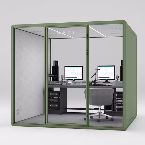 Portable Studio Vocal Music Practice Recording Modular Office Pod Phone Meeting Room Aluminum Profile Acoustic Soundproofs Booth