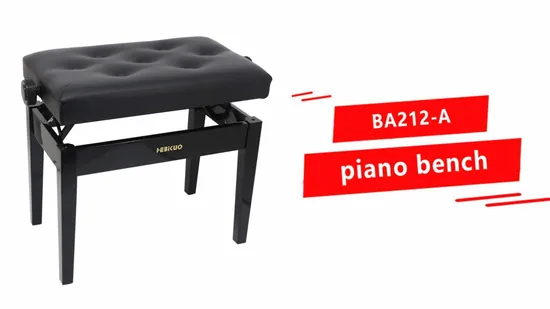 Adjustable Storage Piano Bench 