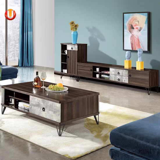 Folding Glass Wooden Mirrored Living Room Furniture Side Sofa Coffee Table Dining Table Wall Unit TV Cabinets TV Stands