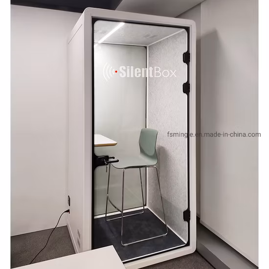 Silentbox Furniture Office Phone Booth Soundproof Portable Vocal Booths Phone Pods Voice Recording Booth Soundproof Cabin