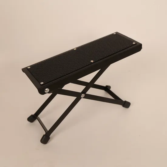 Factory Supply 4 Level Height Portable Adjustable Cheap Guitar Foot Rest Pedal 