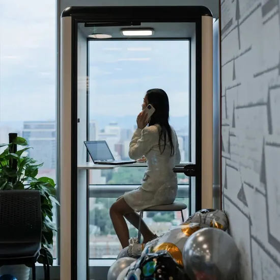 Partially Enclosed Ecological Soundproof Vocal Booth Sound Proof Garden Room 