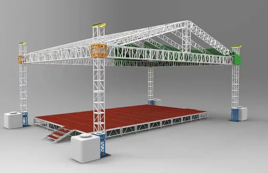 Square Aluminum Portable Stage Trade Show Booth Exhibition Stands 3X3 M 