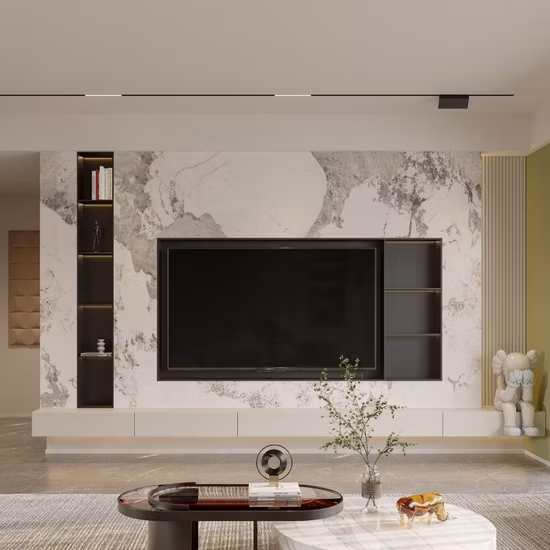 Taula Good Selling Modern Living Room Furniture Sintered Stone TV Stand