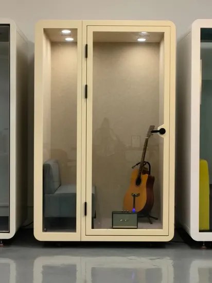Premium Soundproof Vocal Booth for Home Studios and Offices for 1 Person 